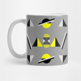 Neo geo yellow, gray and black Mug